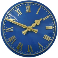 Harrogate Outdoor Clock Service blue dial